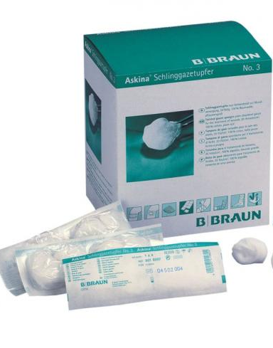 Askina® Schlinggazetupfer - pflaumengroß - steril