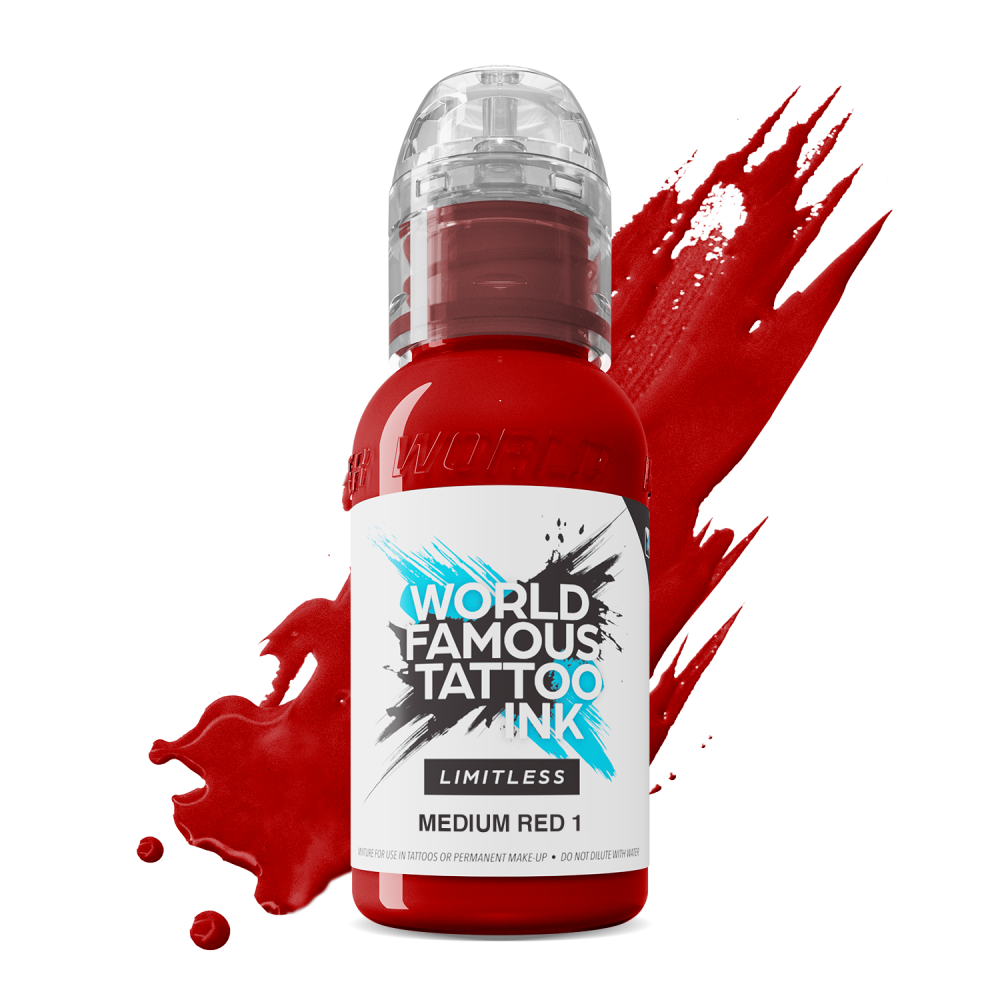 World Famous Limitless Ink - Medium Red 1 30 ml